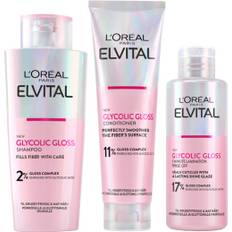 Loreal Paris Elvital Glycolic Gloss Bundle Shampoo 200 ml & Conditioner 150 ml & Treatment 200 ml