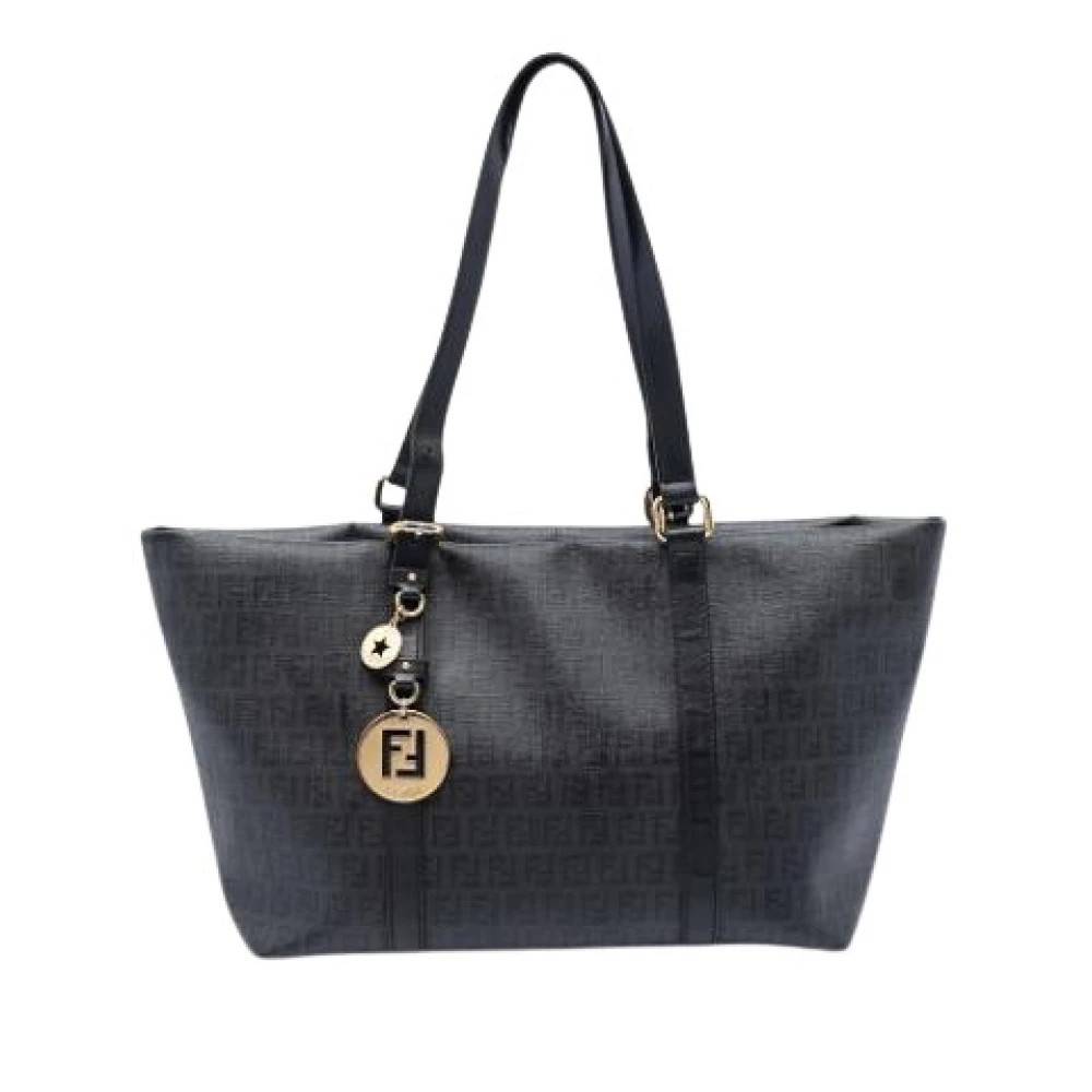 Fendi Vintage Pre-owned Superstar Tote Bag - Vintage - Dame - Grå - ONE SIZE - Uld