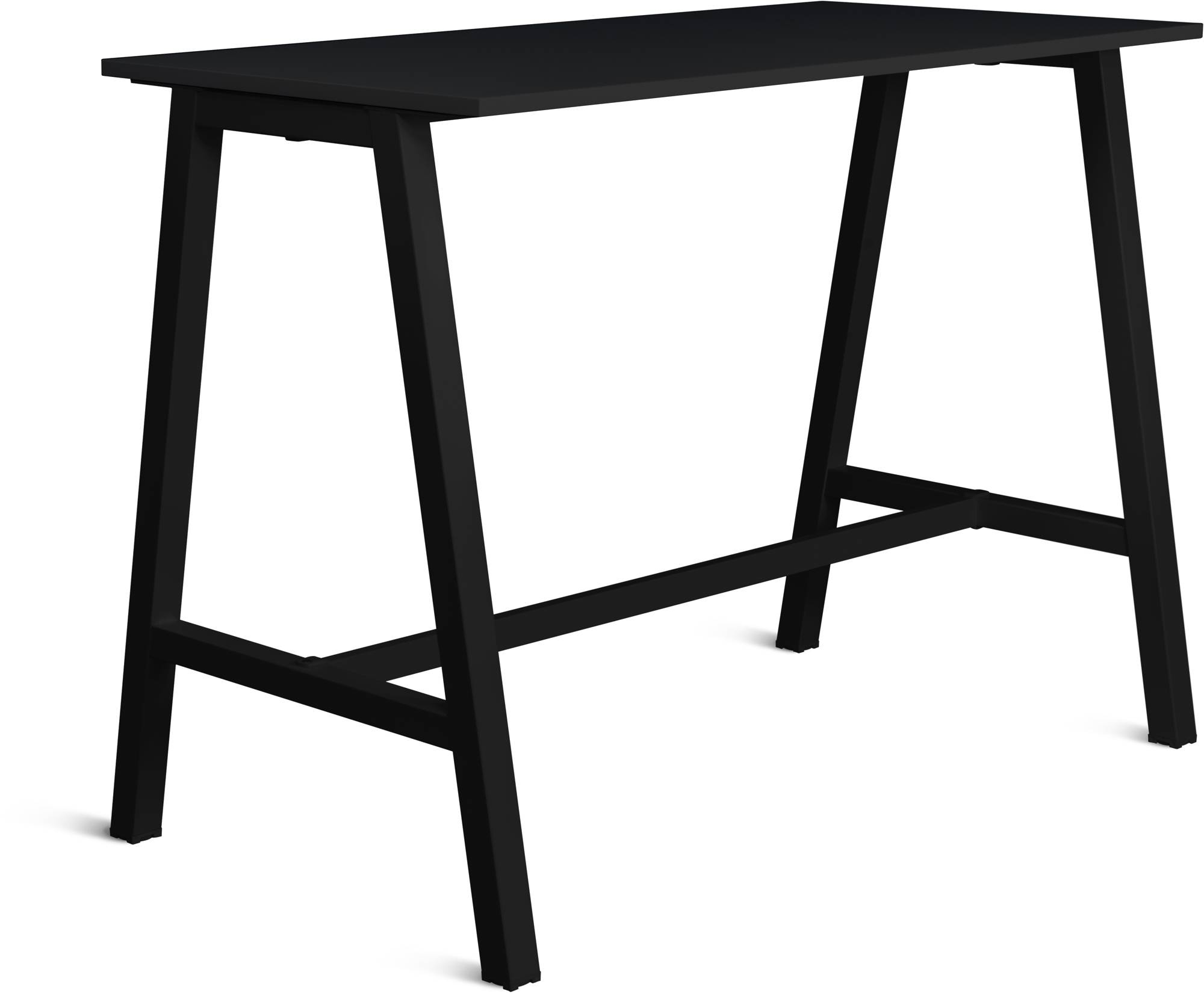 Talk Højbord, sort stel/sort laminat, 140x70 cm