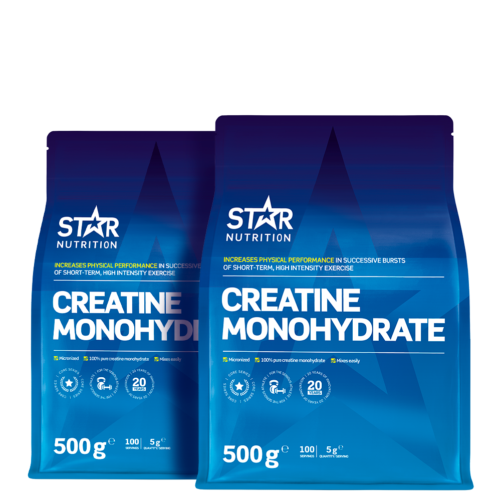 Kreatinmonohydrat Star Nutrition 2 x Kreatin Monohydrat 500 g - Bodyman.dk