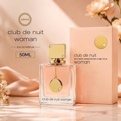 Armaf Club De Nuit Women's Intense parfym 50 ml, långvarig blommig fruktig söt doft, Halloween-present, julklapp