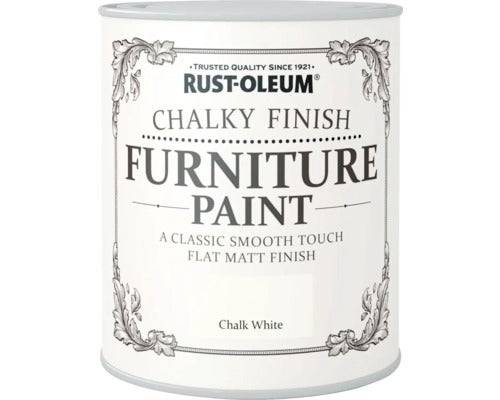 Chalky Finish Furniture Paint - Chalk White - 125ml (125 ml)