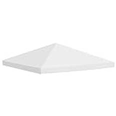 Tidyard Paviljongtak, reservtak, festtält, tak, paviljongtak, takpresenning, tälttak, paviljong, skydd för lusthus, partytält, med PVC-beläggning, 310 g/m² 3 x 3 m krämvit