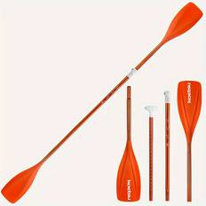 TEMU Koetsu Dual-head Sup & Kayak Paddle - Orange Single/double Blade Adjustable Paddle With Ergonomic Grip, Durable Lightweight Design For Ocean Kayaking, Paddleboarding & Water Sports