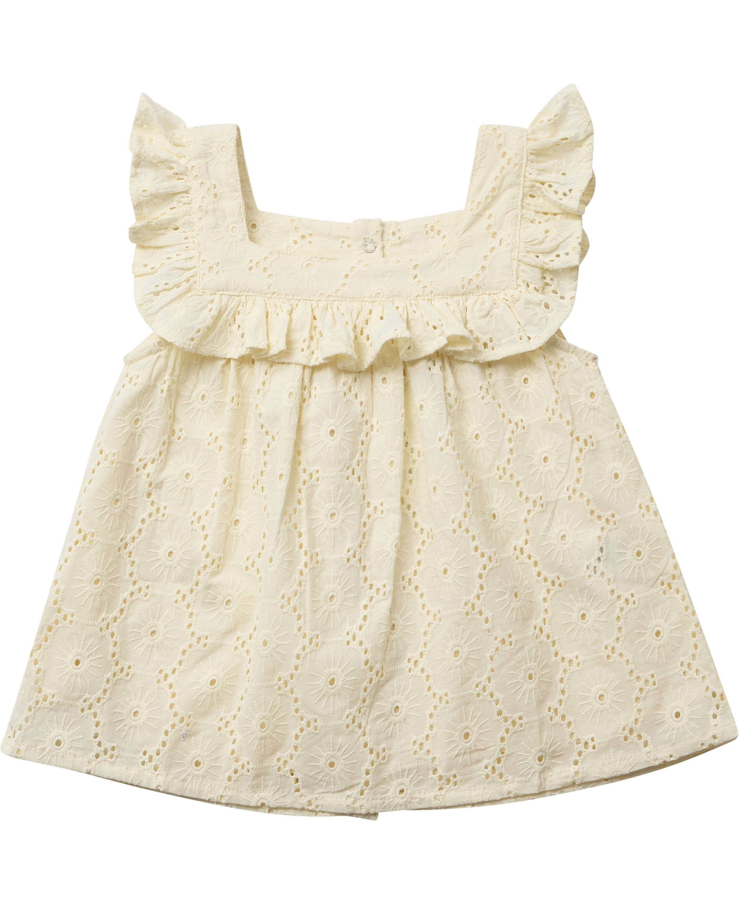 Magasin Floral Broderie top Gots Str 6 år/116 cm Light Yellow Toppe Bomuld.