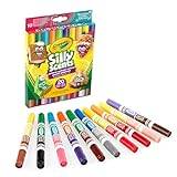 Crayola - Silly Scents, tvättbara dubbla spetsar, 10-pack, 20 färger och 20 olika dofter, för skola och fritid, från 3 år, 58-8344