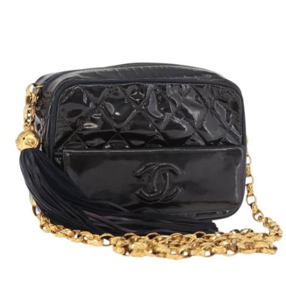 Chanel Vintage Pre-owned Vintage Skuldertaske - Vintage - Dame - Sort - ONE SIZE - Uld