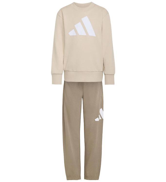 adidas Performance Sweatset - LK BK FT Jog - Crli/White/White - adidas Performance - 5 år (110) - Sweatset
