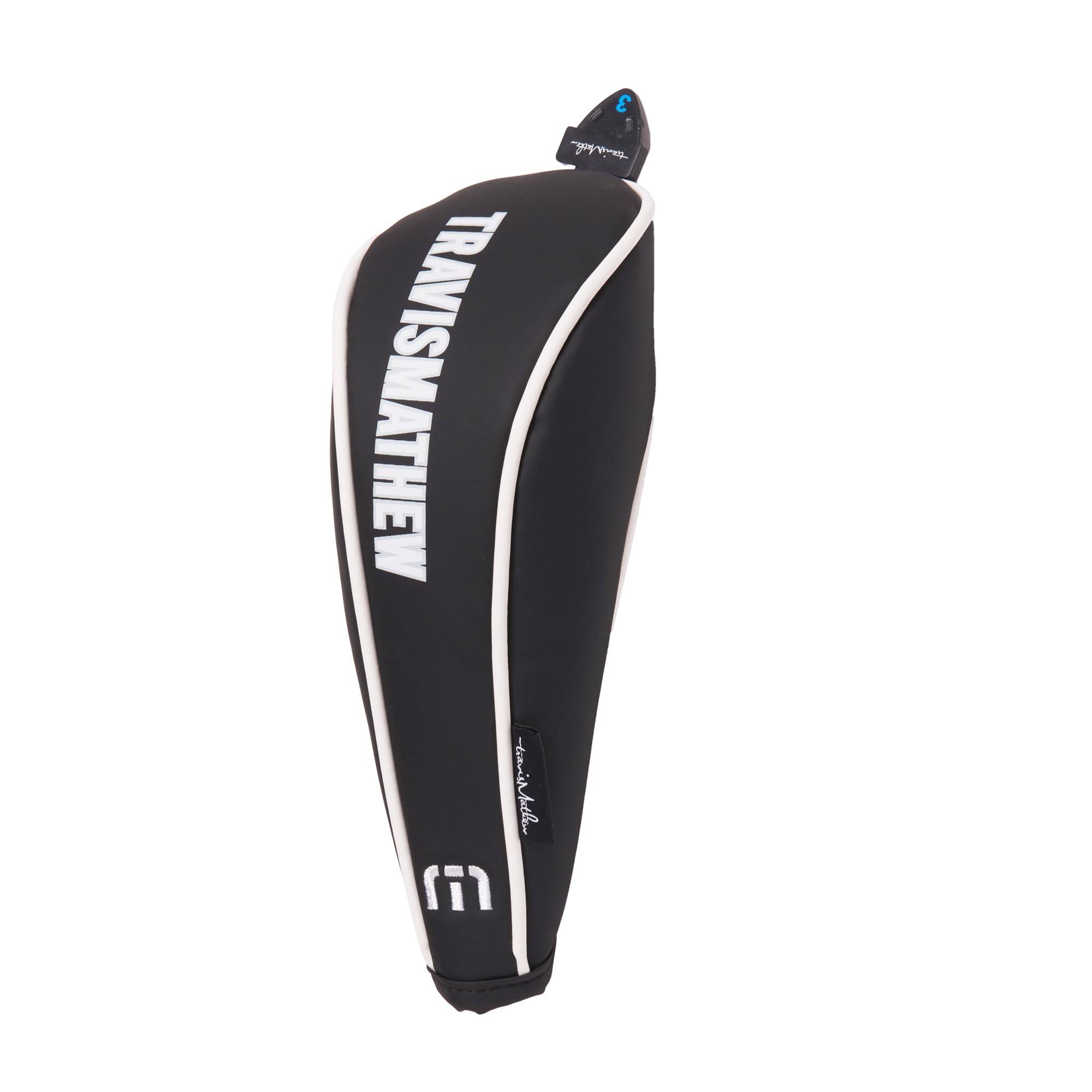 Travis Matthew PLAYERS SERIES Headcover Utility Clubs and UT Golf 7AJ915 Free Size (for 3, 4, 7, 9) / / Black/White,