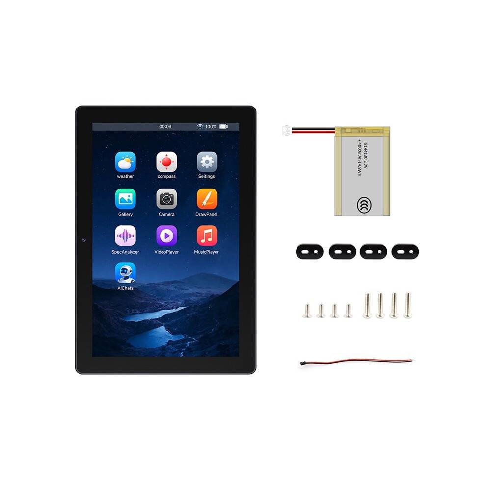 10.1 Inch ESP32-P4 ESP32-C6 Development Board IPS Capacitive Touch Screen TFT LCD Display with Camera Battery