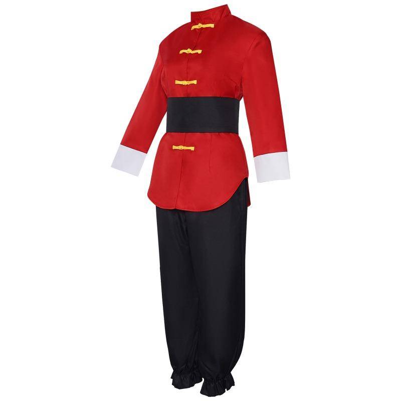 Ranma-dräkt Halloween Ranma/Saotomi kvinna cos tvådimensionell rollspel scenkostym cm black