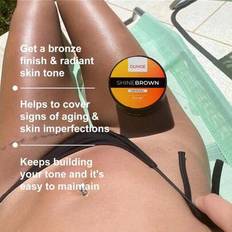OUHOE Shine Brown Tanning Cream - Naturlig brun utan sol-accelerator med melanin - Förbättrar hudtonen, ger näring och återfuktar under solning - Snab - Glansbrun