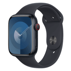 Apple Watch Series 9 GPS 45mm Aluminium case med midnight sport band M/L