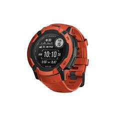 Garmin Instinct 2X Solar - fiberforstærket polymer - Ja smart ur med bånd - 64 MB - flammerød