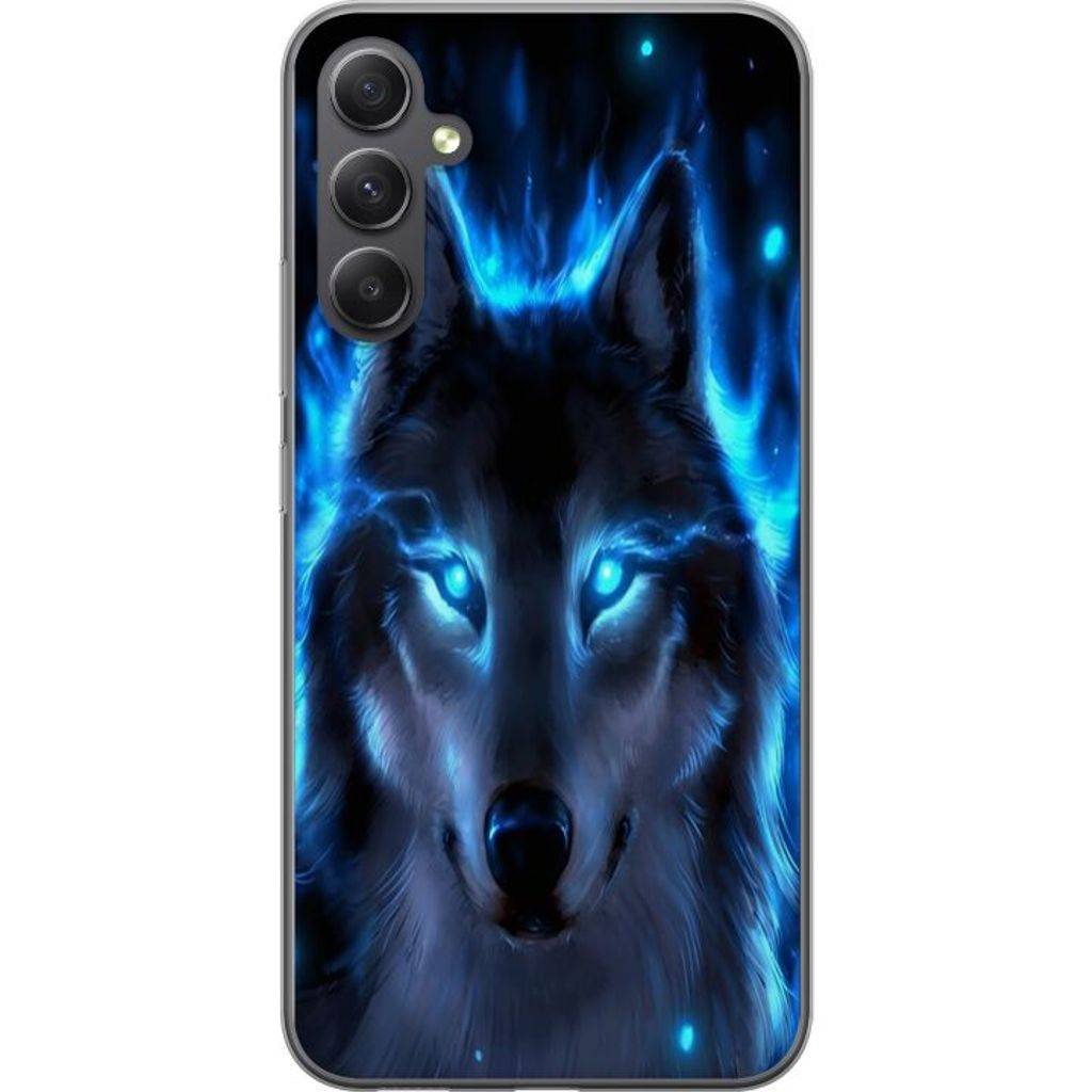 Samsung Galaxy A05s Transparent Mobilskal Blå Varg