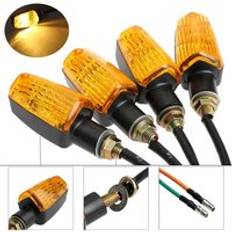 4 st/set 12v universal motorcykel blinkers blinkande gul lampa glödlampa motorcykel lampor blinkar blixt cykel lampa
