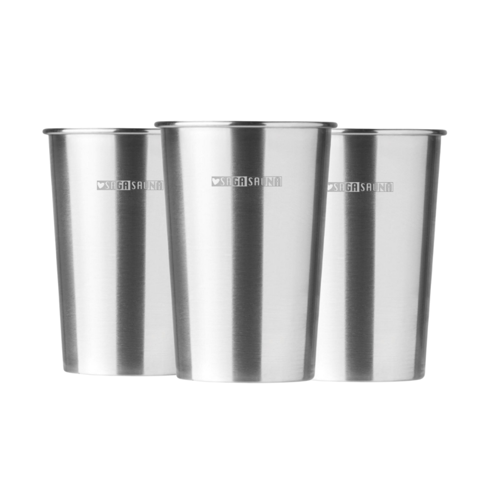 Saga Sauna Rustfri Duft Mixercup35cl 3st.