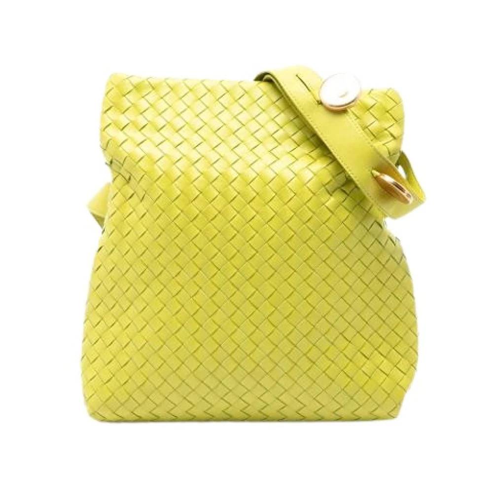 Bottega Veneta Vintage - Pre-owned Woven Nappa Crossbody Bag Vintage - Dam - ONE Size - Läder