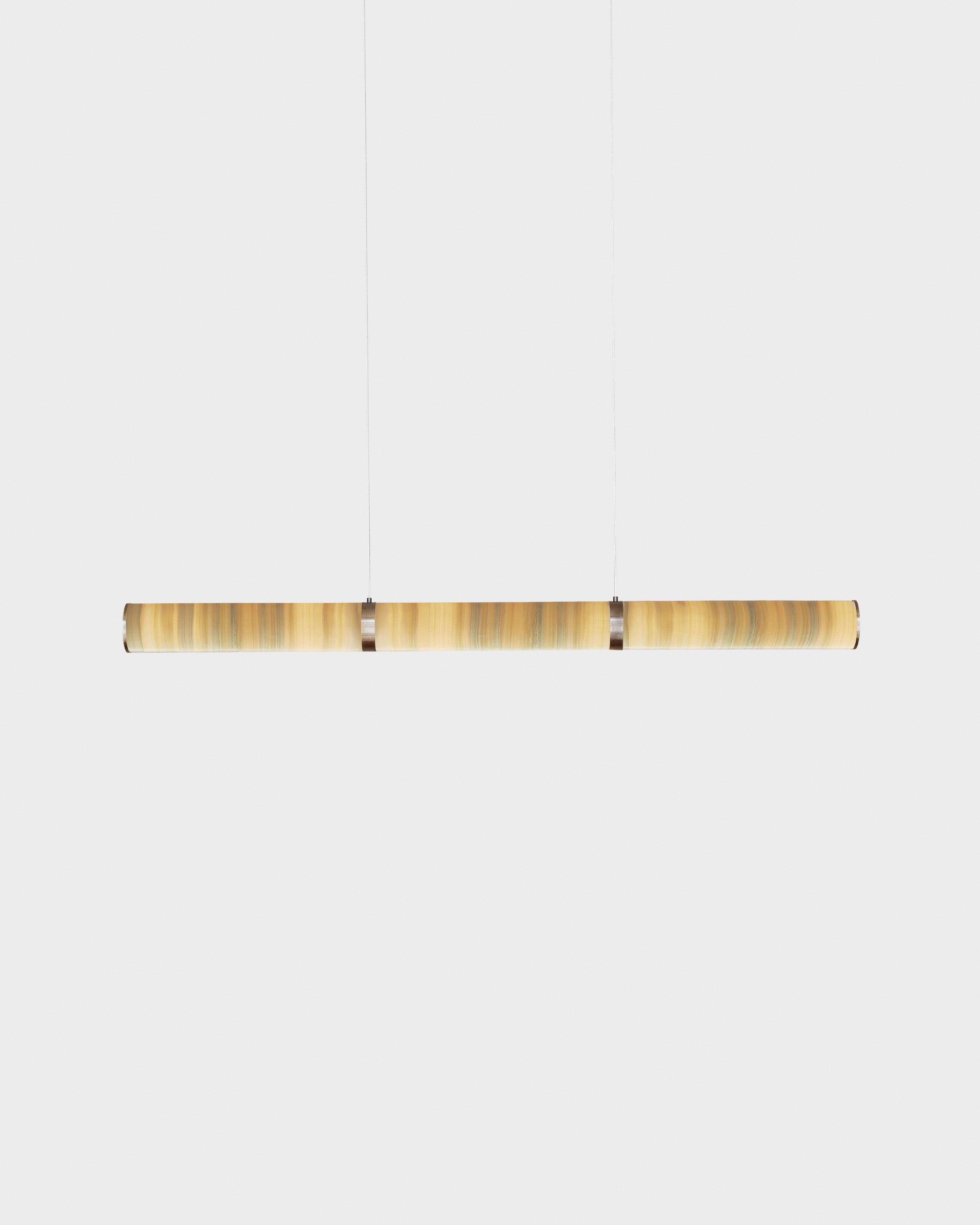 Pars Horizontal pendel fra Anour Browned Brass / Mix Onyx - Jacobsen Plus