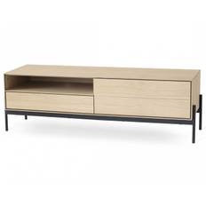 Torkelson - Ale Mediabänk 140 cm Vitoljad Ek / Svart