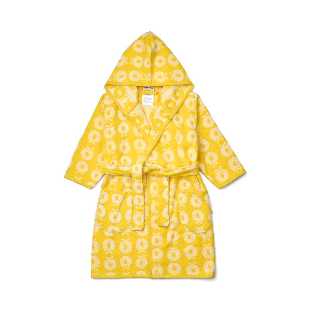 Badekåbe med æbler - Empire yellow / 1-2