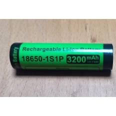 18650 Li-ion Genopladelig Batteri 3,7 V med flad Top