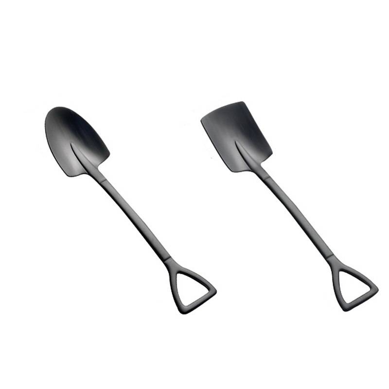Glass Sked Spade Rostfritt Stål - D