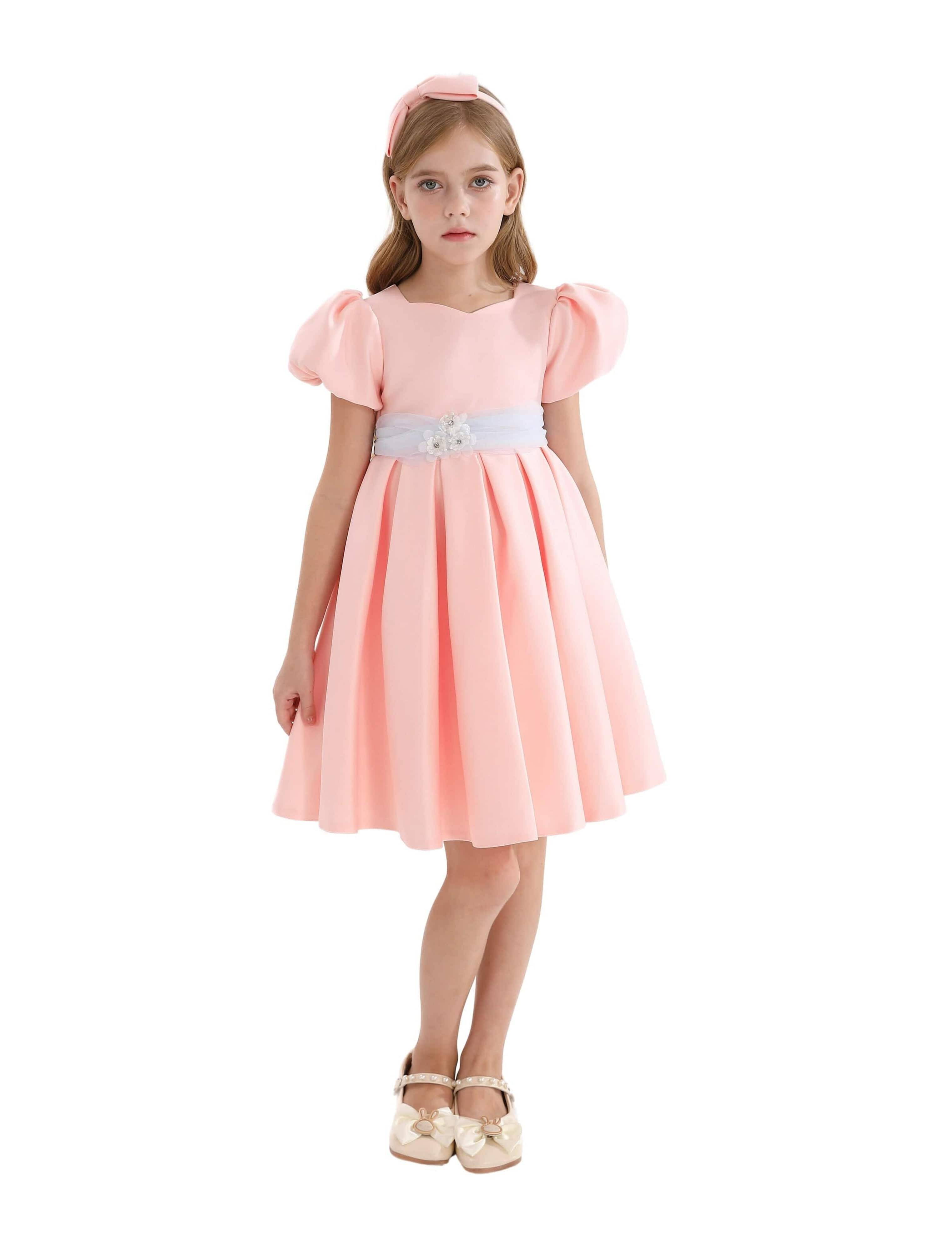 Pink Easton Teacup Belt Dress - Pink / 5Y-6Y (5Y-6Y)
