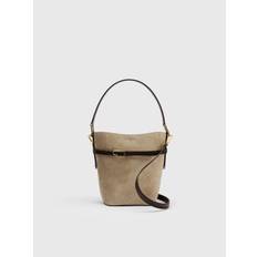Cremella Avena/Walnut Suede/Printed Lizard Bucket bag - One Size (One Size)