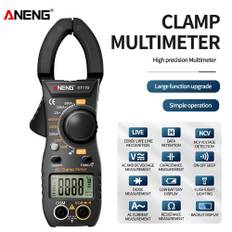 ANENG ST170 Smart Clamp Meter 1999 Räknar Auto-ranging Digital Multimeter LCD-skärm AC DC Spänning röd