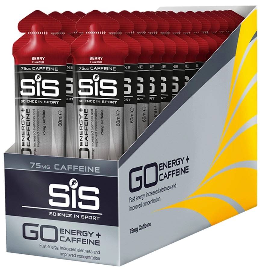 SiS GO Energy + Caffeine Energigel Ask Berry, 30 x 60 ml