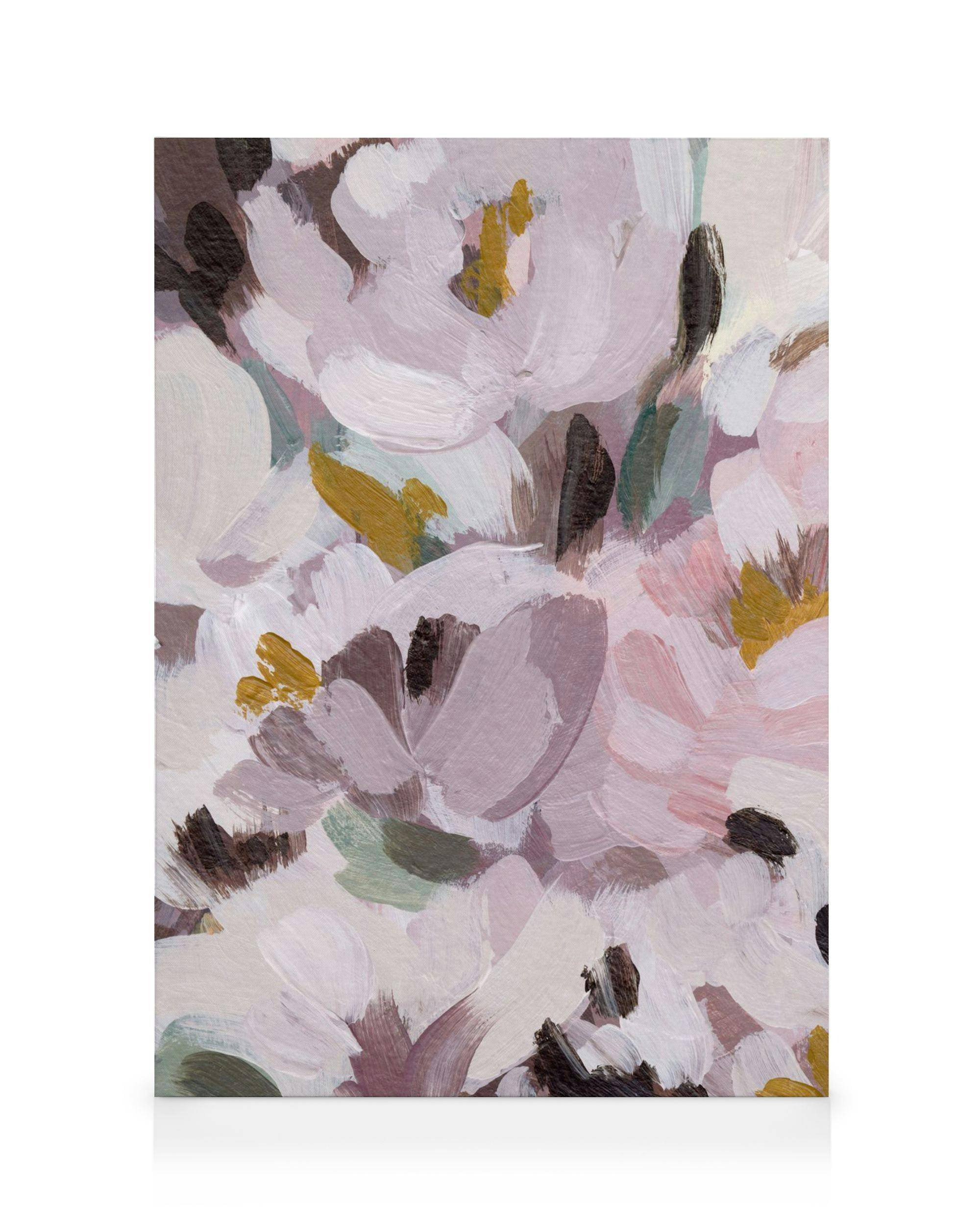 Canvastavlor Floral Painting No1 Canvastavla (50x70 cm - Svart ram)