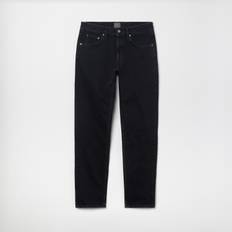 Men's Regular Fit Tapered Denim - Washed Black (34x30)