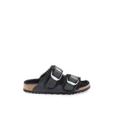 Birkenstock arizona big buckle slides in teddy - 36 / Black