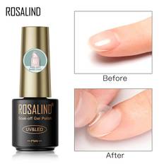 ROSALIND Peel Off Base Coat Gel Polish UV Gel Nagellack Bas och Top Coat Ljus för Nail Art Design LED/UV-lampa