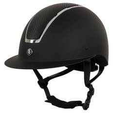 BR Omega Ridehjelm - Matt Sort m. Carbon