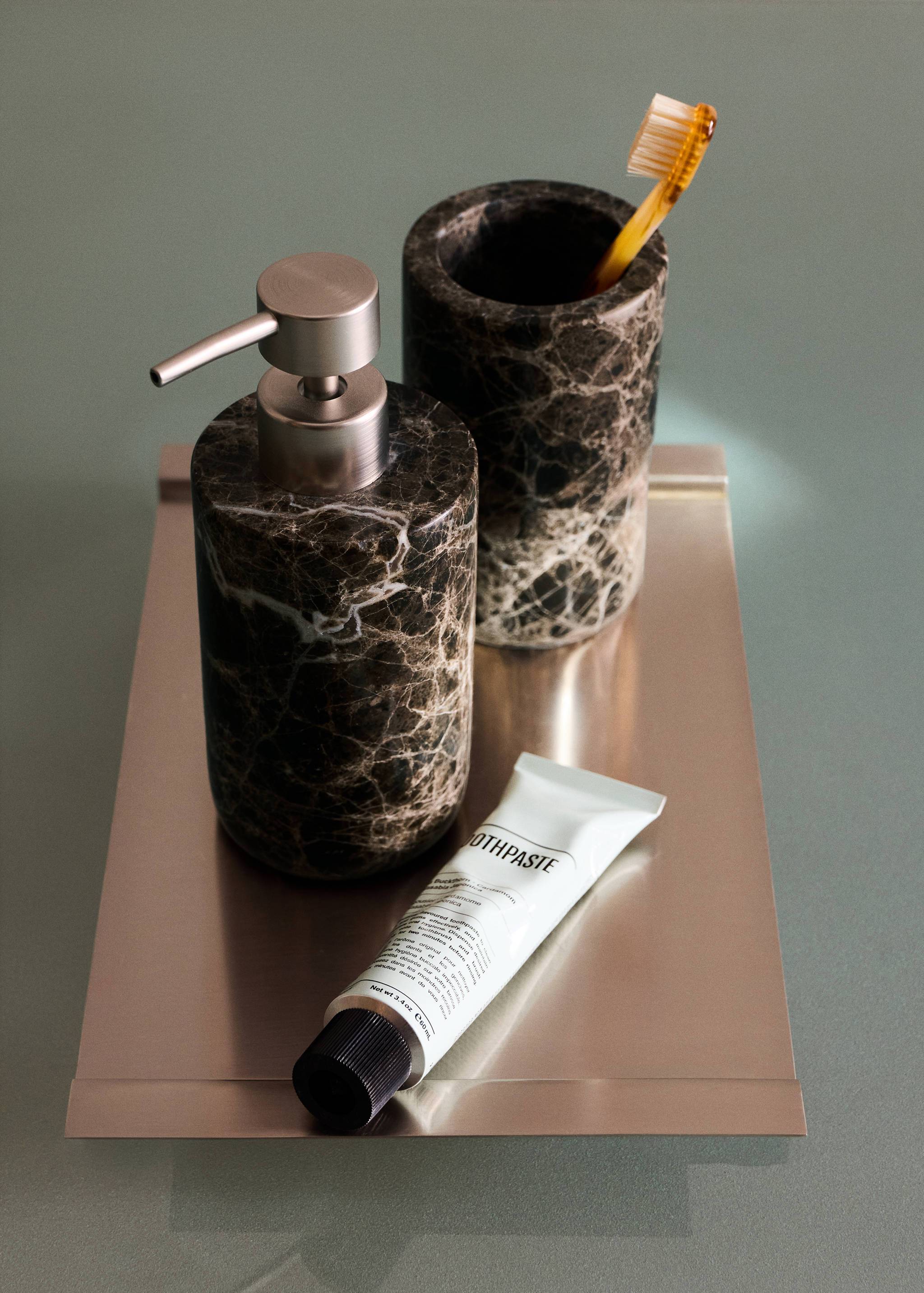 Marble soap dispenser