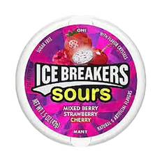 Ice Breakers - Sours Strawberry & Mixed Berry 42g