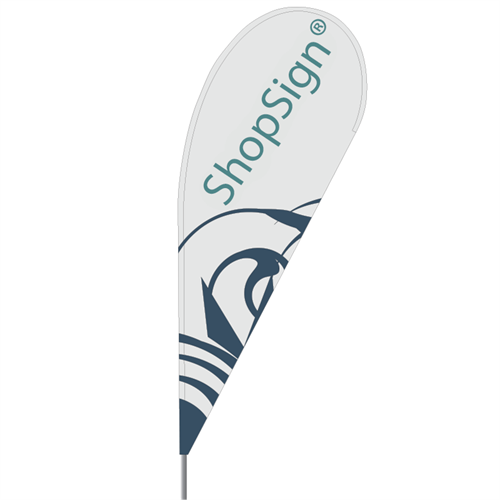 Beachflag / Eventflag, model dråbe - 315cm..