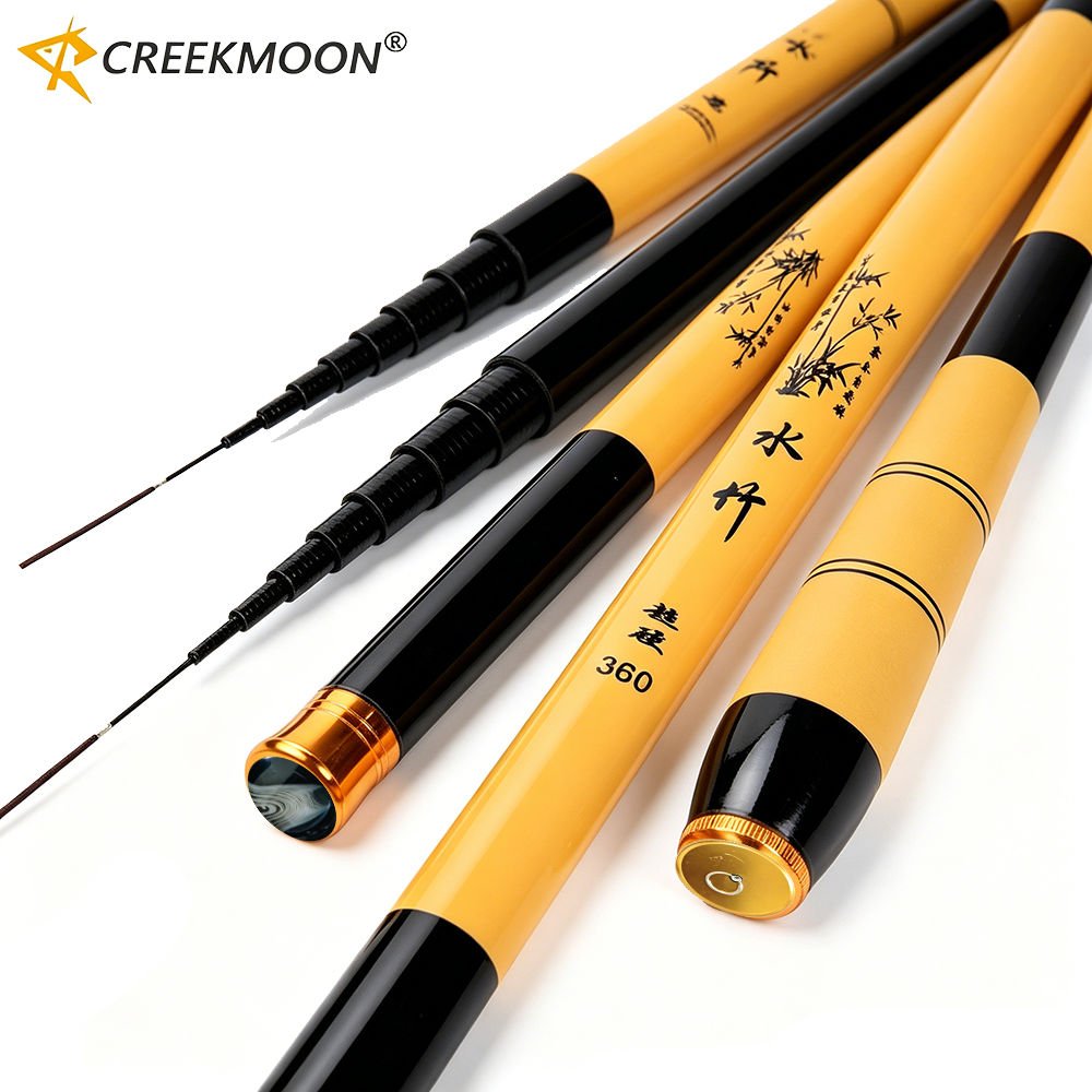 1.5M-6.3M Carp Fishing Rod Telescopic Ultra-Short Carbon Fishing Rods for Feeder 43cm Ultra Light Super Hard Stream Hand Poles