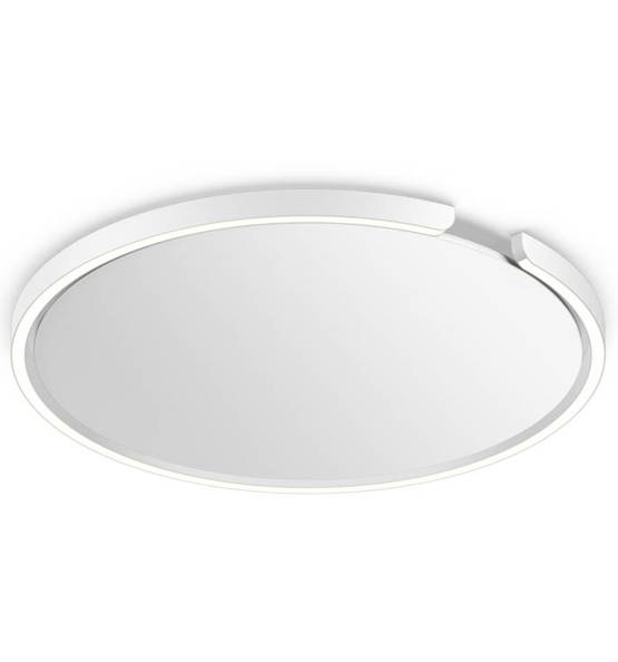 Occhio Mito soffitto 60 bred væg- og loftlampe, mat hvid