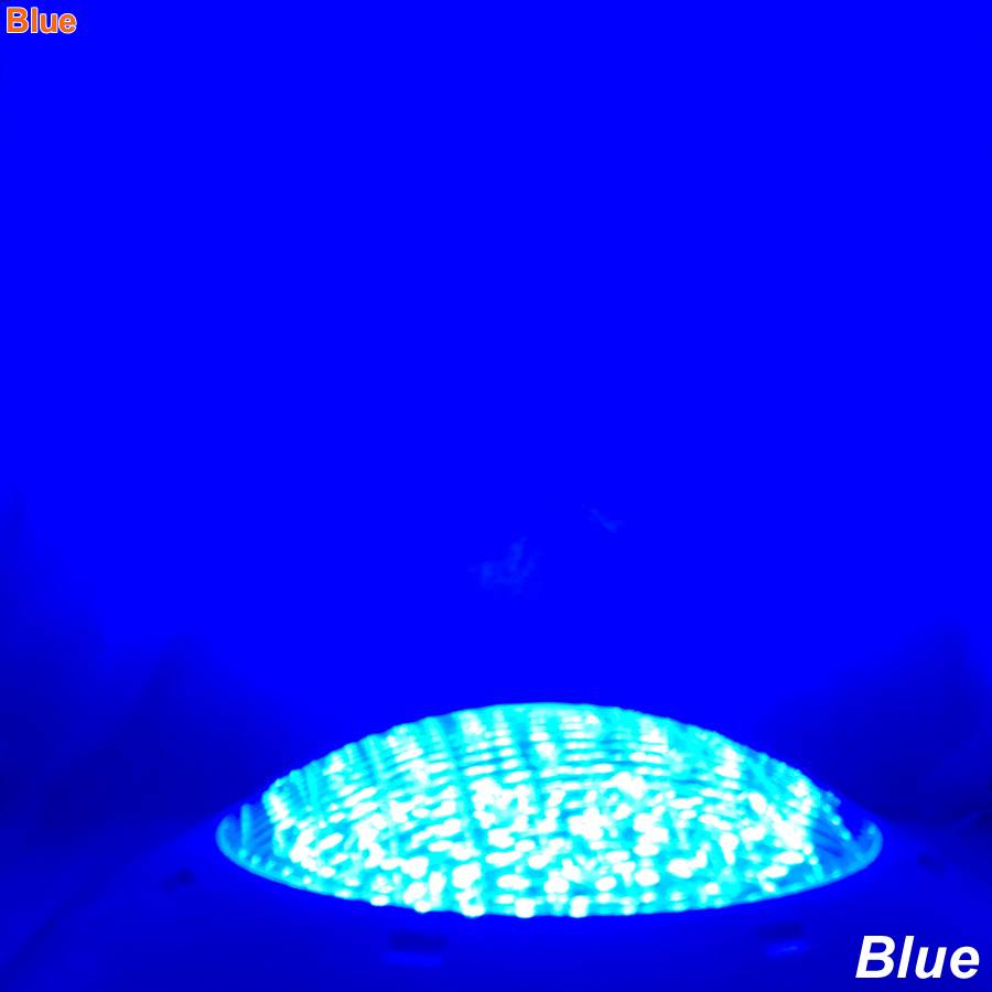 24w 36w pool ledde ljus ac /dc 12v rgb + fjärrkontroll utomhusbelysning ip68 vattentät undervattens lampa damm ljus - Blå / 12v 24w