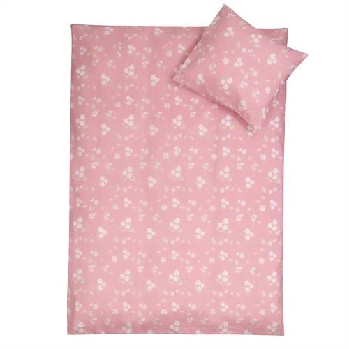 Kanin sängkläder - 100% bomull - Junior sängkläder 100x140 cm - Ljusrosa