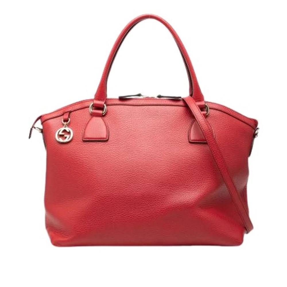 Gucci Vintage Pre-owned Laeder gucci-tasker - Vintage - Dame - Rød - ONE SIZE -