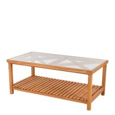 Udendørs sofabord Varm Natur 70 x135 cm Teak