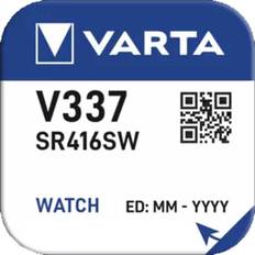 Batterie VARTA, Uhrenbatterie, Silver Oxide, Knopfzelle, V337, SR416SW, 1.55V, 1 Stück