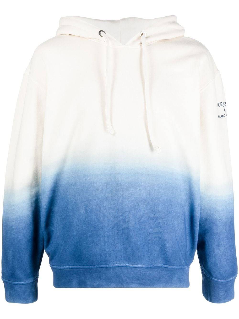 Iceberg - x Kailand O. Morris hoodie - herr - polyester/bomull - L - Blå