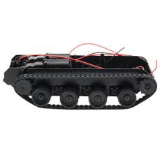 Rc Tank Smart Robot Tank Bil Chassis Kit Gummi Track Crawler Til 130 Motor Diy Robot Legetøj Til Børn [DB]