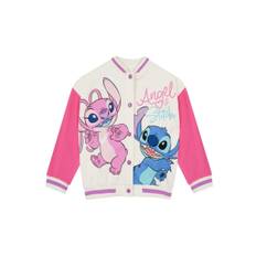 Character Character Pink 100% Cotton Disney Lilo And Stitch Varsity Jacket