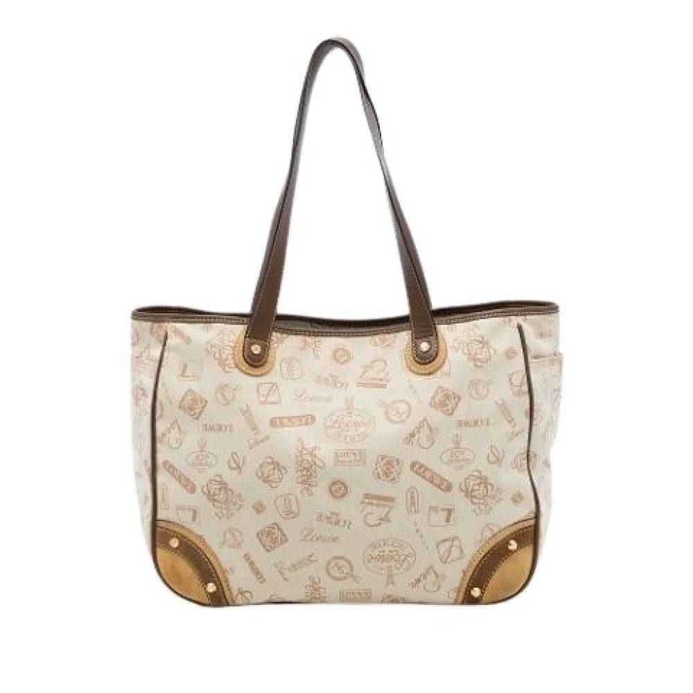 Loewe Pre-owned Pre-owned 160th Anniversary Tote Bag - Vintage - Dame - Beige - ONE SIZE - Læder